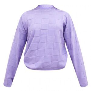 PrettyLittleThing Purple Crew Neck Sweater